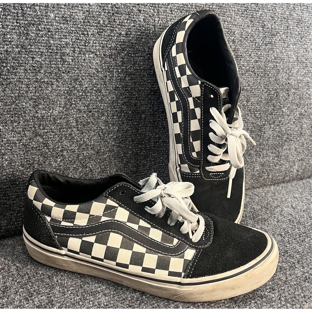 Vans Sneakers Mens 7/Womens 8.5 Old Skool Checkerboard Black White Skateboard